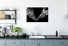 MuchoWow® Poster Tiere - Schwarz - Giraffe - Weiß - Porträt Produktbild-Vorschau 3