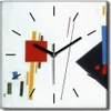 Coloray Uhr auf Leinwand 30x30 cm Wand Uhr Dekoration Produktbild-Vorschau 1