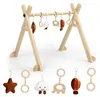 Arche de jeu en bois Relaxdays, 6 jouets amovibles, D x L x Voir les images du produit 1