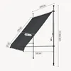 Klemmmarkise ‘Stem’ Stahlgestell 250 cm breit Schwarz Produktbild-Vorschau 3