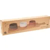 Excellent Houseware 4-teiliges Servierset, Keramik/Bambus, Produktbild-Vorschau 2