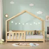 ML-Design detská posteľ domček posteľ 70x140 cm prírodná, Náhľad obrázku produktu 8