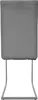 A back view of a gray dining chair with a cantilever base. Produktbild-Vorschau