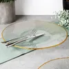 Piatto piano in vetro basso dorato 30 cm Anteprima dell’immagine prodotto 6