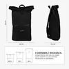 Roll Top Rucksack HYBRID 31l Fahrradrucksack Produktbild-Vorschau 3