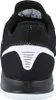 The back view of a black and white athletic shoe. Produktbild-Vorschau