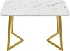 Sweiko 117x68cm jedálenský stôl,(1-St), kovový rám Náhľad obrázku produktu 8