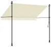 vidaXL Tenda da sole retrattile crema 300x150 cm in tessuto Anteprima dell’immagine prodotto 4