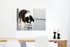 MuchoWow® Poster Ein Border Collie frisst 80x60 cm - Kunst Produktbild-Vorschau 5