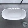 doporro Baignoire îlot ovale 170cm blanc Vicenza605 pour Voir les images du produit 4