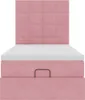 Ottoman-Bett mit Matratzen & LEDs Rosa 100x200 cm Samt Produktbild-Vorschau 6