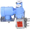 A close-up studio shot of a water inlet valve for a refrigerator. Náhled obrázku produktu
