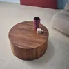 sweeek - Runder Couchtisch - Nussbaumfarben Produktbild-Vorschau 3