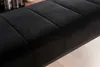 Ławka WOHNLING aksamitna czarna 108x40x40 cm Ławka do Podgląd zdjęcia produktu 5