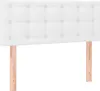 vidaXL Čelo postele bílé 100x5x78/88 cm Imitace kůže Náhled obrázku produktu 1
