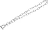 A metal chain with a shackle attached to one end, lying diagonally on a white background. Anteprima dell’immagine prodotto
