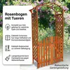 Arco di rose in legno con porta Pergola ad arco traliccio Anteprima dell’immagine prodotto 2