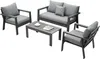 MEXO Gartenlounge-Set Gartenmöbel Set Aluminium Loungeset Produktbild-Vorschau 1