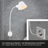 Bettleuchte Bettlampe schwenkbar Leselampe 1xE27 10W weiß Produktbild-Vorschau 9