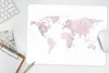 MuchoWow® Mauspad Mousepad Weltkarte - Rosa - Marmor 40x30 Produktbild-Vorschau 5