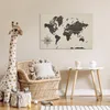 MuchoWow® Poster Weltkarte - Holz - Kompassrose 90x60 cm - Produktbild-Vorschau 7