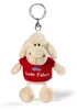 NICI 34038 - Plüschanhänger Schaf - Gute Fahrt (10cm) Produktbild-Vorschau 1