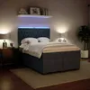 vidaXL Postel Boxspring s matrací Dark Grey 160x200 cm Náhled obrázku produktu 5