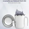 304 Edelstahl Pflegebecher, 450 ml, Trink- & Breibecher, Produktbild-Vorschau 4