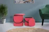 Hocker Arabella 200 2er-Set Rot / Schwarz Produktbild-Vorschau 4