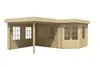 Alpholz 5-Eck Gartenhaus Pepe aus Holz 618x462cm mit 28 mm Produktbild-Vorschau 4