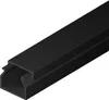 A black cable channel shown diagonally against a white background. Náhľad obrázku produktu