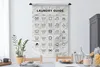 MuchoWow® Wandteppich Wandbehang Wäschesymbole - Produktbild-Vorschau 3