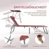 Sonnenliege klappbar – Gartenliege aus Aluminium mit 5-fach Produktbild-Vorschau 2