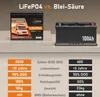 EXAKT LiFePO4 100Ah 12V Lithium Batterie Produktbild-Vorschau 3