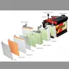 An exploded diagram showing the internal components of a car battery. Produktbild-Vorschau
