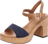 MARCO TOZZI Damen Sandalette hoher Schuh Riemchen Korkoptik Produktbild-Vorschau 12