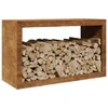 vidaXL Brennholzregal 100x40x60 cm Wetterfester Stahl Produktbild-Vorschau 3