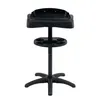 A black electric grill stand with a tray and cup holders, shown against a white background. Anteprima dell’immagine prodotto