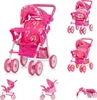 Chipolino Puppenwagen Dolly Korb faltbar Frontbügel Produktbild-Vorschau 1