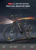A promotional image of an electric mountain bike against a dark, abstract background with light streaks. Produktbild-Vorschau