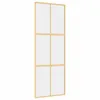 vidaXL Schiebetür Golden 76x205 cm ESG-Klarglas und Produktbild-Vorschau 1