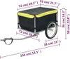 vidaXL Fahrradanhänger Schwarz und Gelb 65 kg Produktbild-Vorschau 5