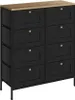 Komoda Vicco Belaro Czarny 80 x 95 cm z 8 szufladami, Model Podgląd zdjęcia produktu 1