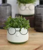 Blumentopf mit Gesicht und Brille, in zwei Farben und 4 Produktbild-Vorschau 6