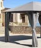 4 Seitenteile für Pavillon Nizza 3x4m Seitenwand Grau Produktbild-Vorschau 4