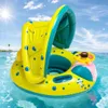 Pontonik dmuchany dziecięcy z daszkiem do wody na plaże do Podgląd zdjęcia produktu 9
