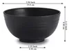 12er Set 750ml Kunststoff Schalen Schwarz Mehrweg Ramen Produktbild-Vorschau 2