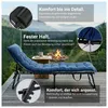 NovaTerra Sonnenliege mit Matratze dunkelblau/steingrau Produktbild-Vorschau 4