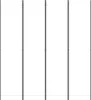 Several tall, dark gray vertical poles are arranged parallel to each other on a white background. Anteprima dell’immagine prodotto