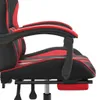 Gaming-Stuhl mit Fußstütze Schwarz und Rot Kunstleder Produktbild-Vorschau 10